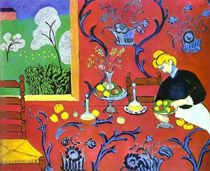 Armonía en rojo fauvismo abstracto Henri Matisse Pintura al óleo